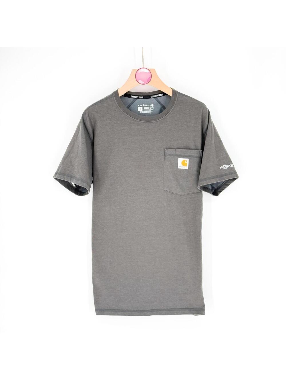 Carhartt Force Relaxed Fit Pocket T Shirt Gray Workwear Gorpcore Mens Small - Picture 6 of 8
